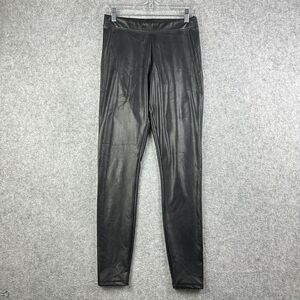 Express Faux Leather Pull On Pants Womens Small Black Skinny City Goth Leggings